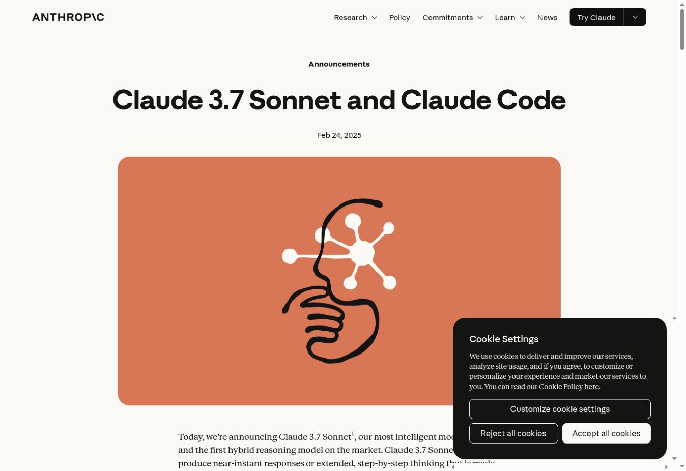 Claude Code research preview：2025-02-24｜网页实拍，2026-09-08