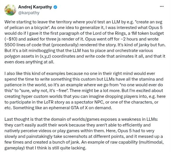 Andrej Karpathy · 生成很多代码之后，怎么验？
